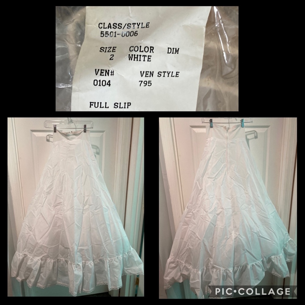 Tool & Satin Full slip for wedding dress -2-
